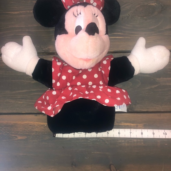 Applause Minnie Mouse Plush Hand Puppet 11" Disney Minnie Mouse Headband Red - Picture 6 of 12